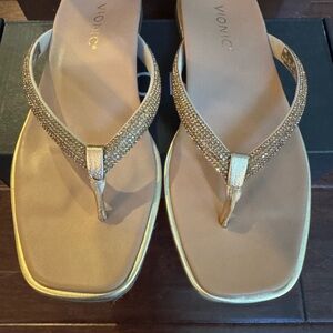Vionic Metallic Gold Sandals
